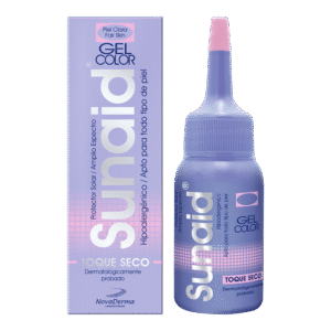 SUNAID® GEL COLOR OSCURO - Protector Solar con Color FPS + Base de Maquillaje | Novaderma