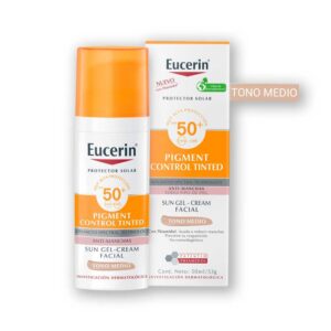 Eucerin Sun Face Pigment Control con Color FPS 50+ Tono Medio 50ml protector solar facial antimanchas thiamidol