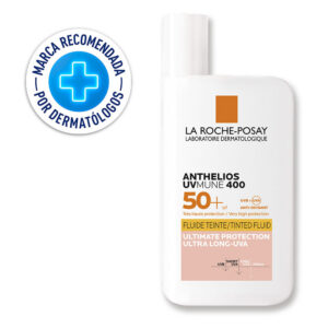 Protector solar facial con color Anthelios UV Mune 400 Fluido Invisible SPF 50+ 50ml de La Roche-Posay